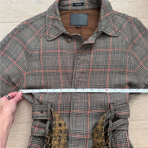 R13 Double belted trench coat size Large - Picture 8 of 17